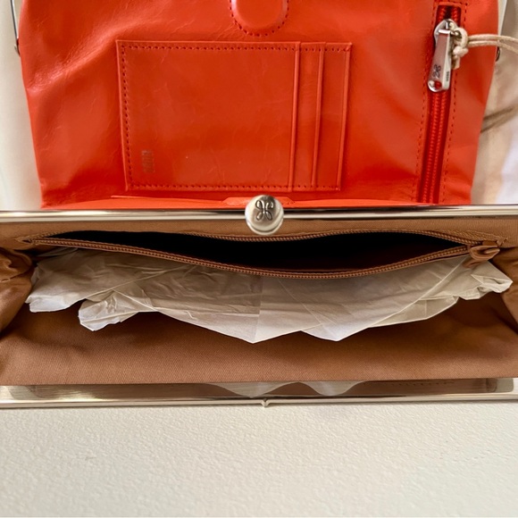 Orange Leather Clutch - Picture 4 of 9